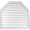 Ekena Millwork Octagonal Top Surface Mount PVC Gable Vent w/ 2"W x 1-1/2"P Brickmould Frame, 34"W x 32"H GVPOT34X3202SN - alternate 1